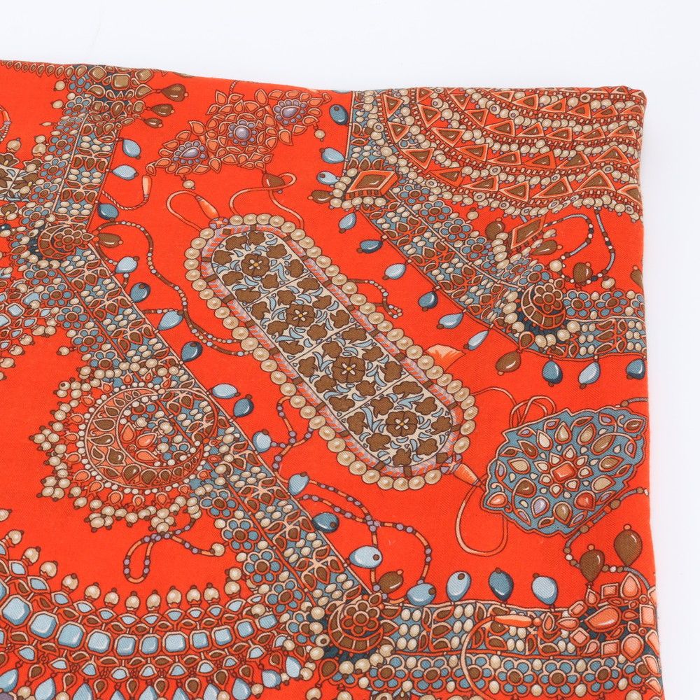極美品 エルメス タグ付 カレ ジェアン 140 マハラジャの装身具