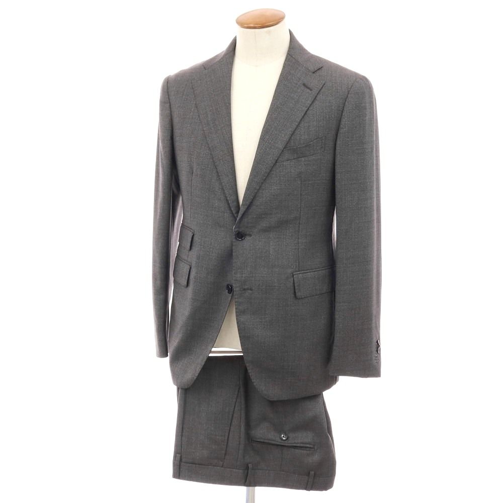 中古】タリアトーレ TAGLIATORE ウール 2つボタンスーツ グレー