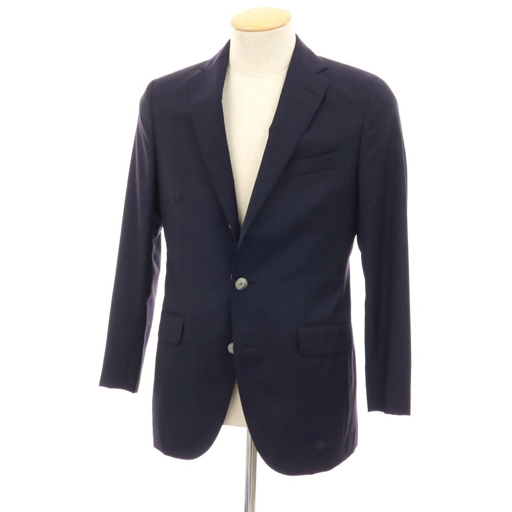 【中古】ボリオリ BOGLIOLI HAMPTON ウール 3B テーラードジャケット ネイビー【サイズ44】【メンズ】