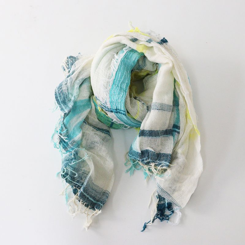 【美品】タマキニイメ　ルーツストール　　　　　BIG一重　　　　　　オフホワイト 新品未使用 玉木新雌 タマキニイメ tamaki niime roots shawl BIG