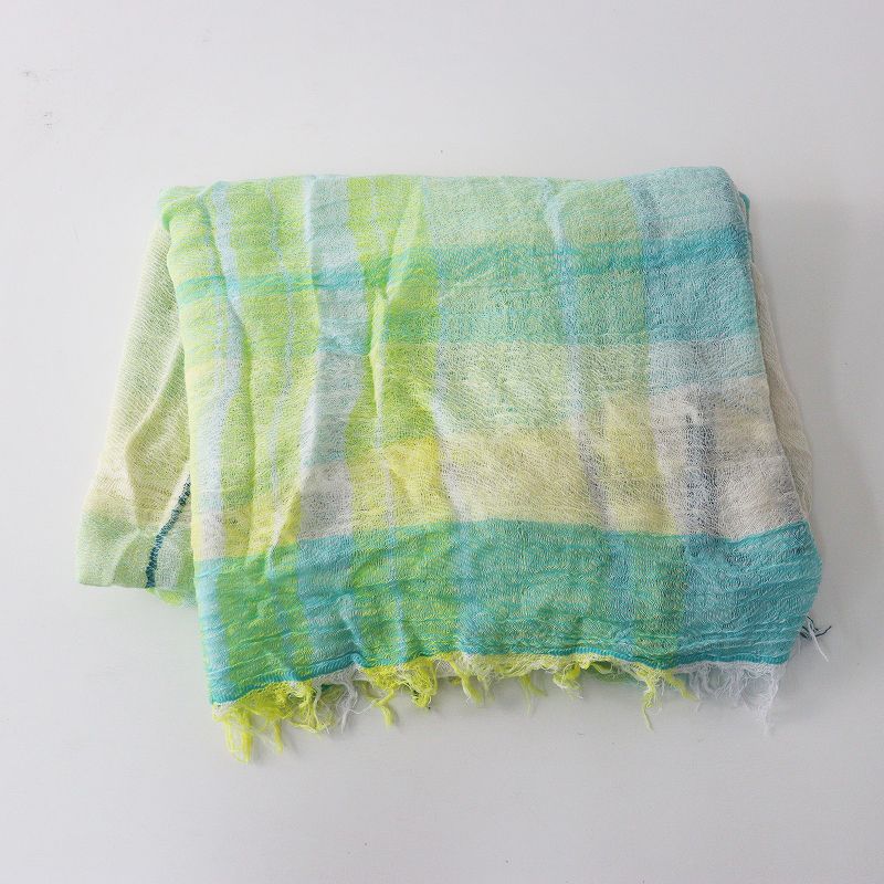 【美品】タマキニイメ　ルーツストール　　　　　BIG一重　　　　　　オフホワイト 新品未使用 玉木新雌 タマキニイメ tamaki niime roots shawl BIG