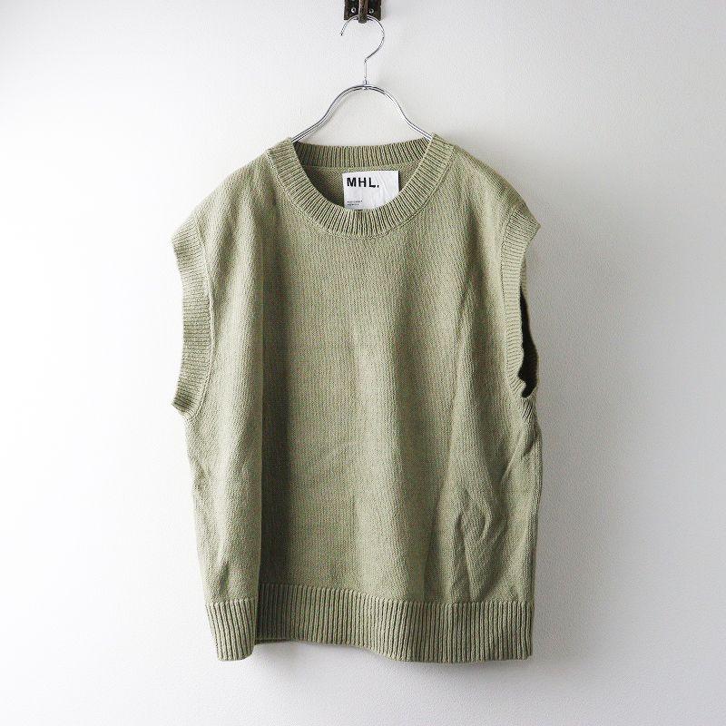 2024SS エムエイチエル MHL MARGARET HOWELL ROUGH COTTON LINEN VEST