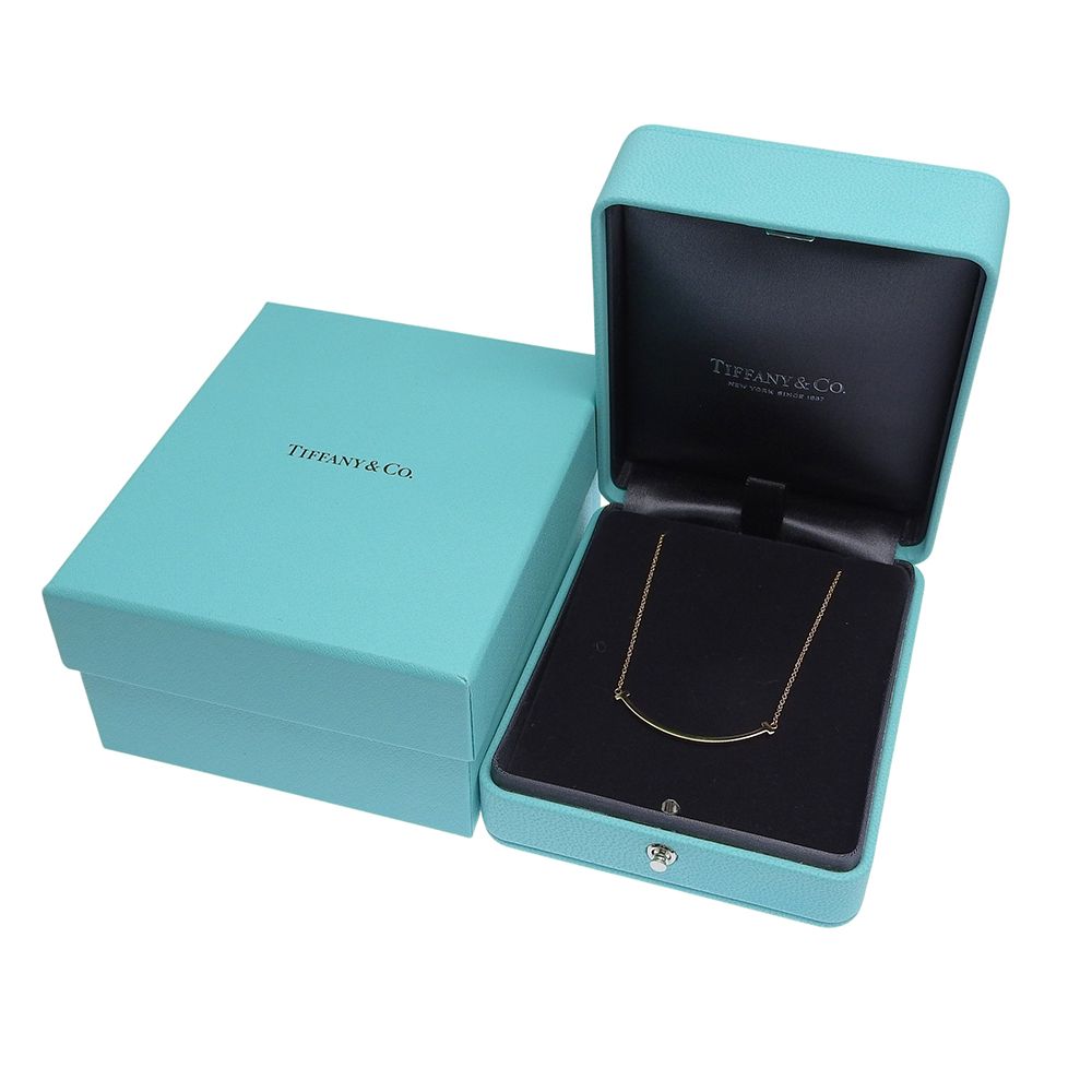 本物保証】 箱付 新品同様 ティファニー TIFFANY & Co. 2.9g Tスマイル 
