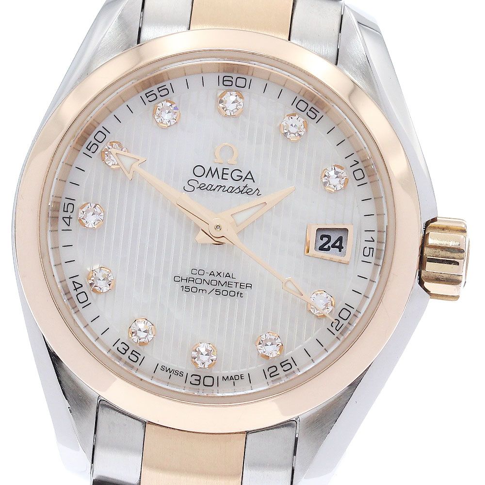 オメガ OMEGA 231.20.30.20.55.001 シーマスター アクアテラ 11Pダイヤ 自動巻き レディース 保証書付き_954042