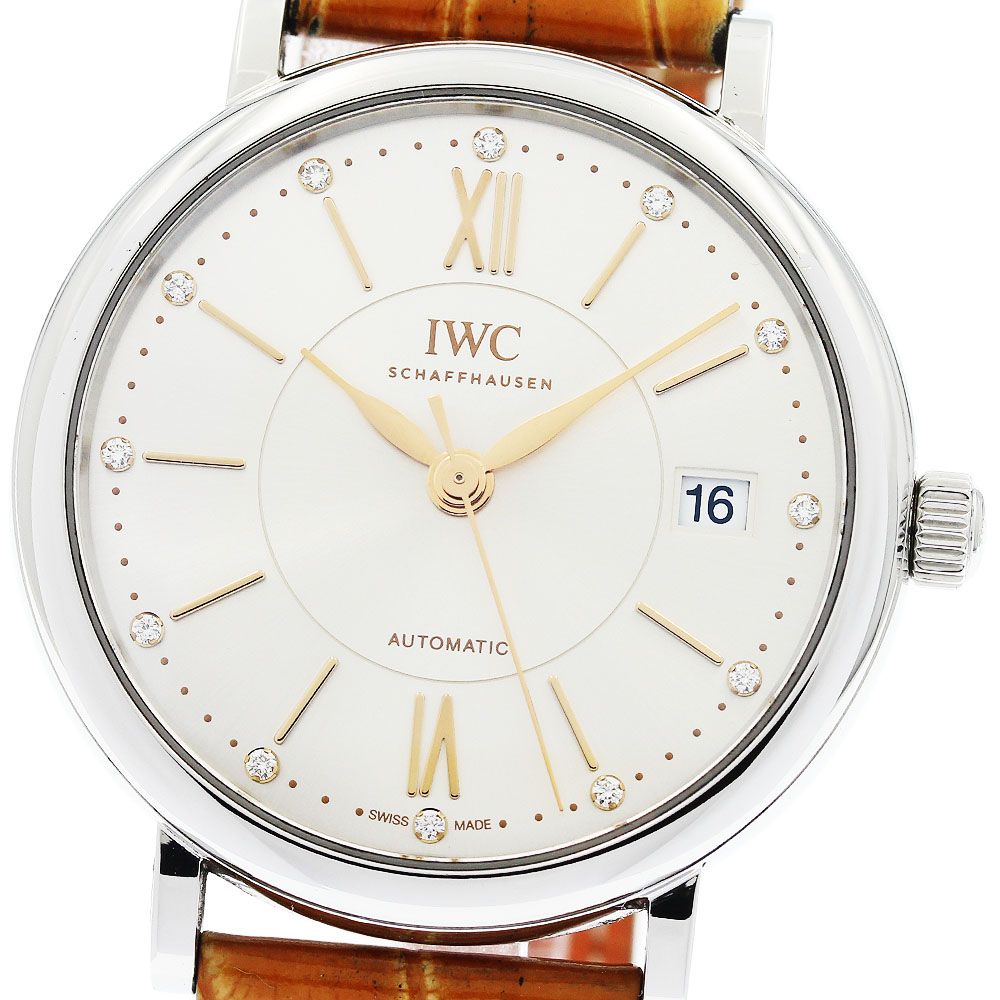 IWC IWC SCHAFFHAUSEN IW458101 ポートフィノ 12Pダイヤ デイト 自動巻き ボーイズ 保証書付き_955733 IWC IWC SCHAFFHAUSEN IW458101 ポートフィノ 12Pダイヤ デイト 自動