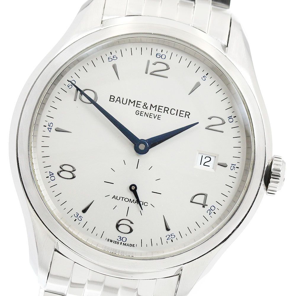 ボーム＆メルシェ Baume & Mercier M0A10099 クリフトン スモールセコンド デイト 自動巻き メンズ 良品 保証書付き_955756 ボーム＆メルシェ Baume & Mercier M0A10099 クリフトン スモール