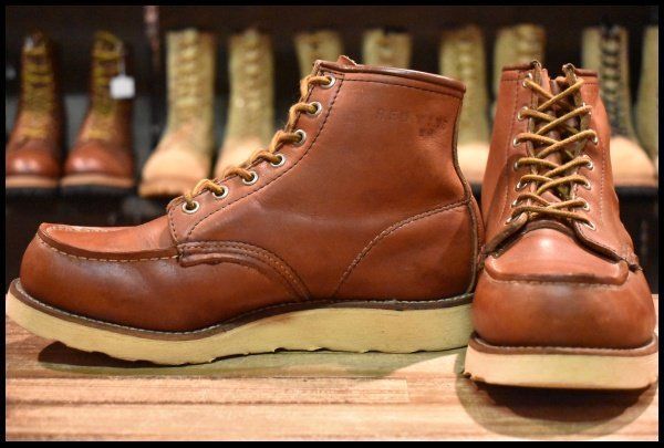 希少 96製 RED WING 875 半円犬タグ オロラセット US8 26 6.5E 良品 初期半円犬タグ 90年10月刻印】レッドウィング 875 アイ