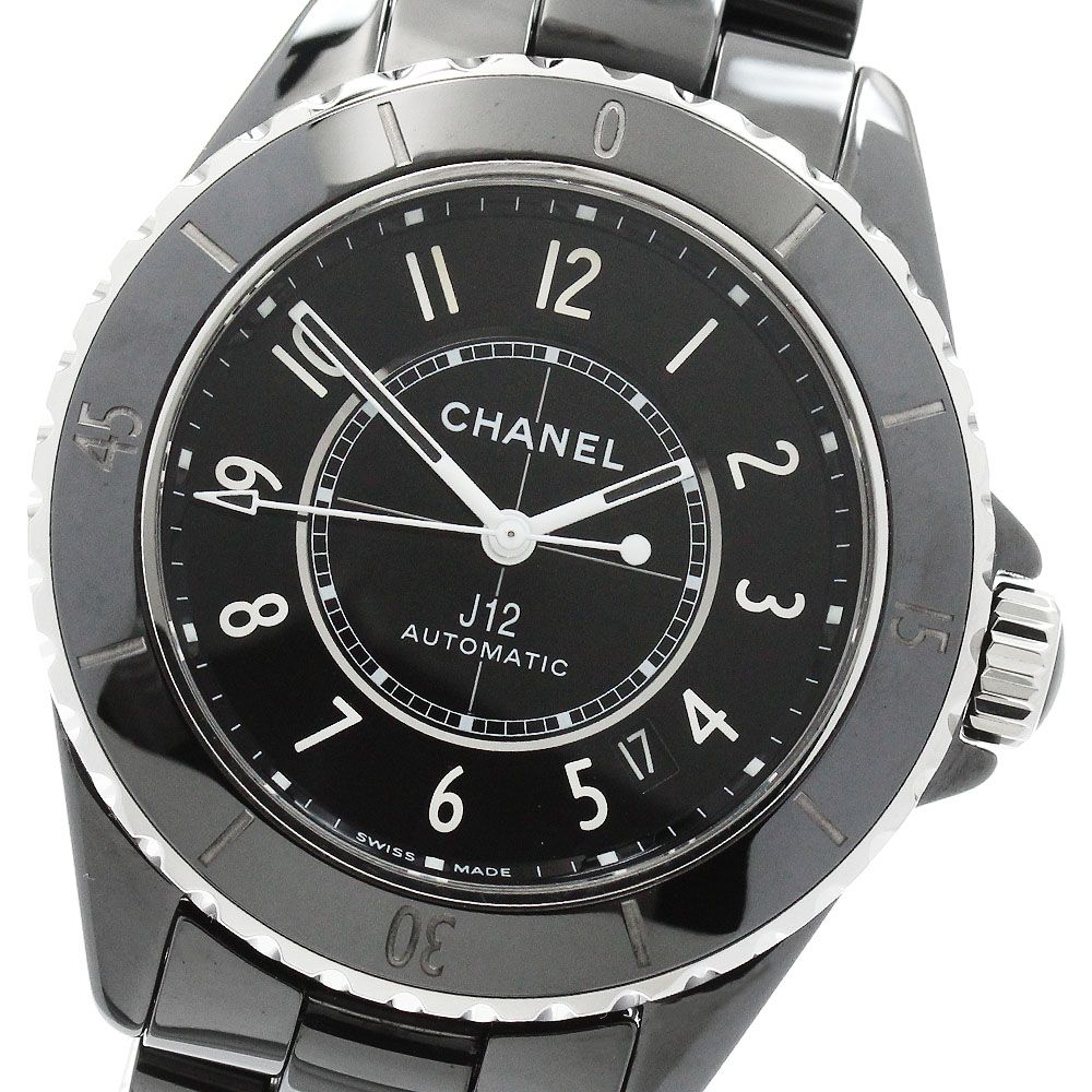 シャネル CHANEL H5696 J12 黒セラミック 自動巻き レディース 美品 _955719