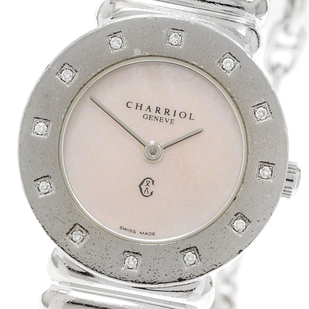 シャリオール CHARRIOL 0285 サントロペ 12Pダイヤ クォーツ