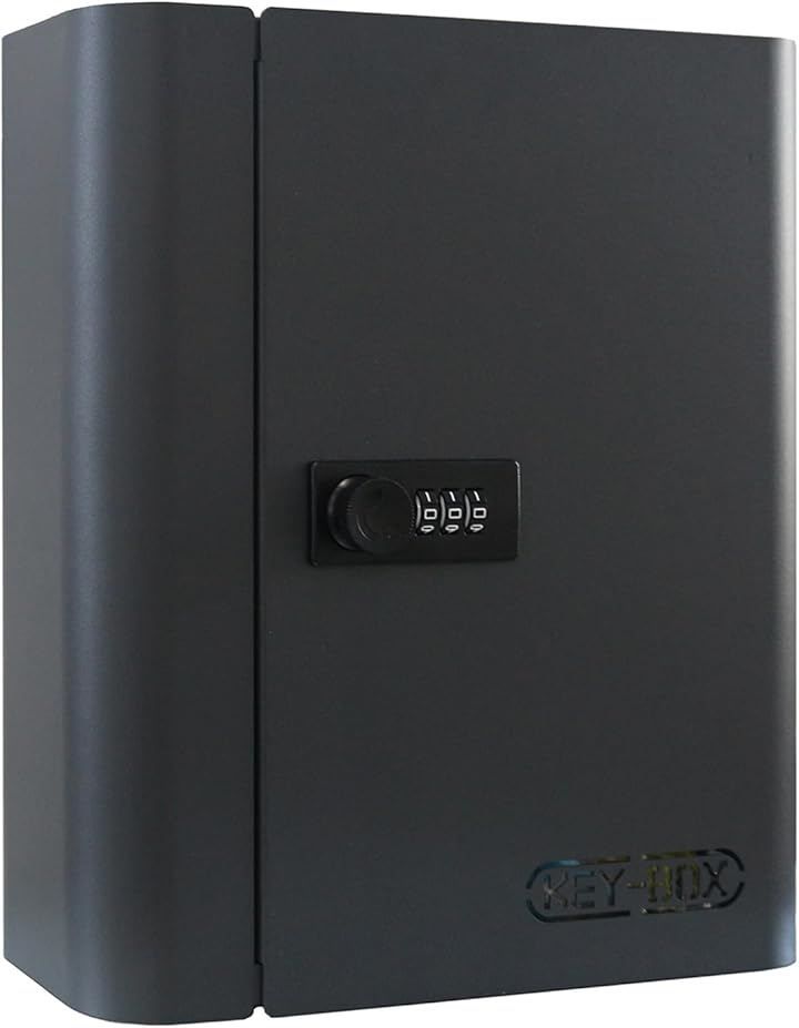 キーボックス 壁掛け 暗証番号/センサー テンキー 電池式 非常解錠キー
