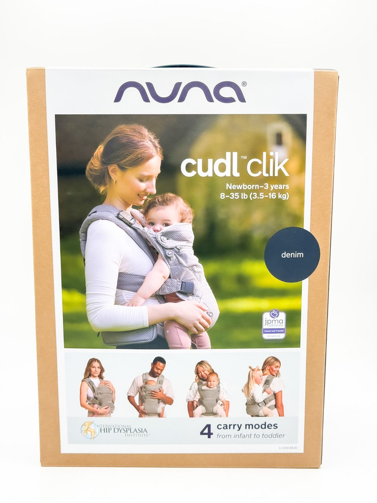 nuna cudl clik 抱っこ紐 デニム 新生児対応 4WAY 美品 - メルカリ