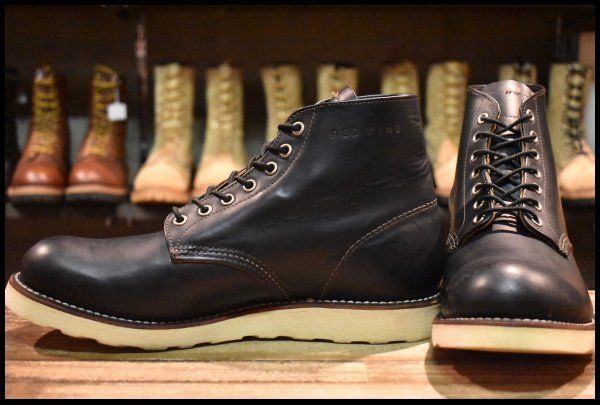 【9.5D 美品 12年】レッドウィング 9870 アイリッシュセッター クローンダイク 黒 プレーントゥ 編み上げ ブーツ redwing HOPESMORE【GE017】