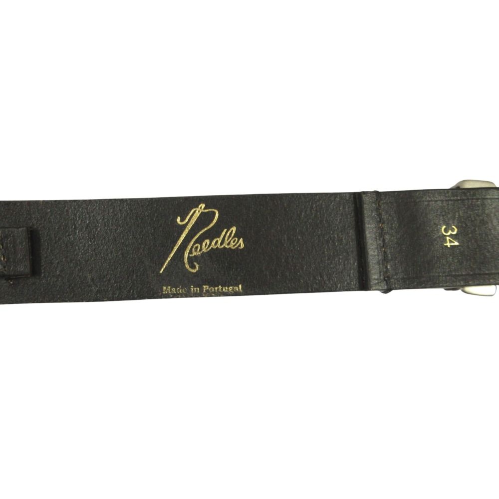 良品 Needles ニードルス Quick Release Belt Tassel Bit クイック リリース ベルト タッセルビット レザー 34 黒 ブラック メンズ 古着 中古 USED 良品 Needles ニードルス Quick Release Belt Tassel Bit クイック