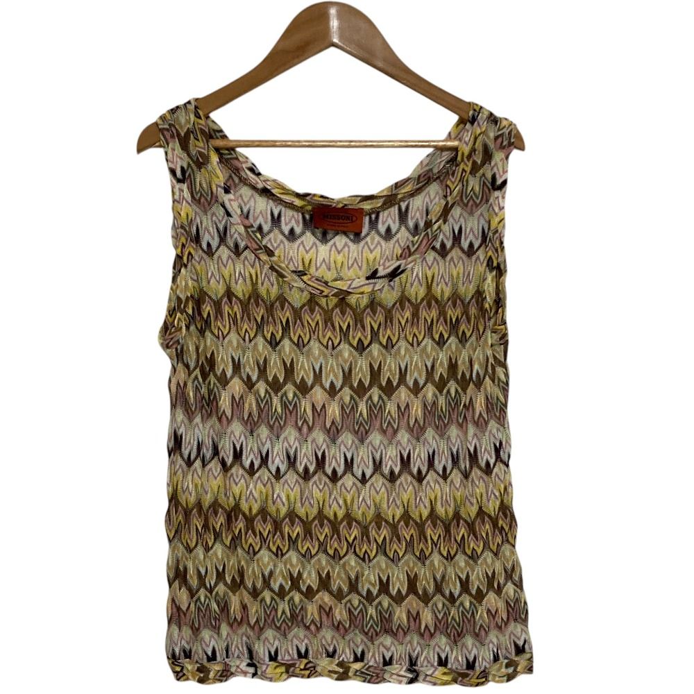 【美品】ミッソーニ（MISSONI）ノースリーブ/46 MISSONI(ミッソーニ) ワンピース サイズI 46 レディース（19348776