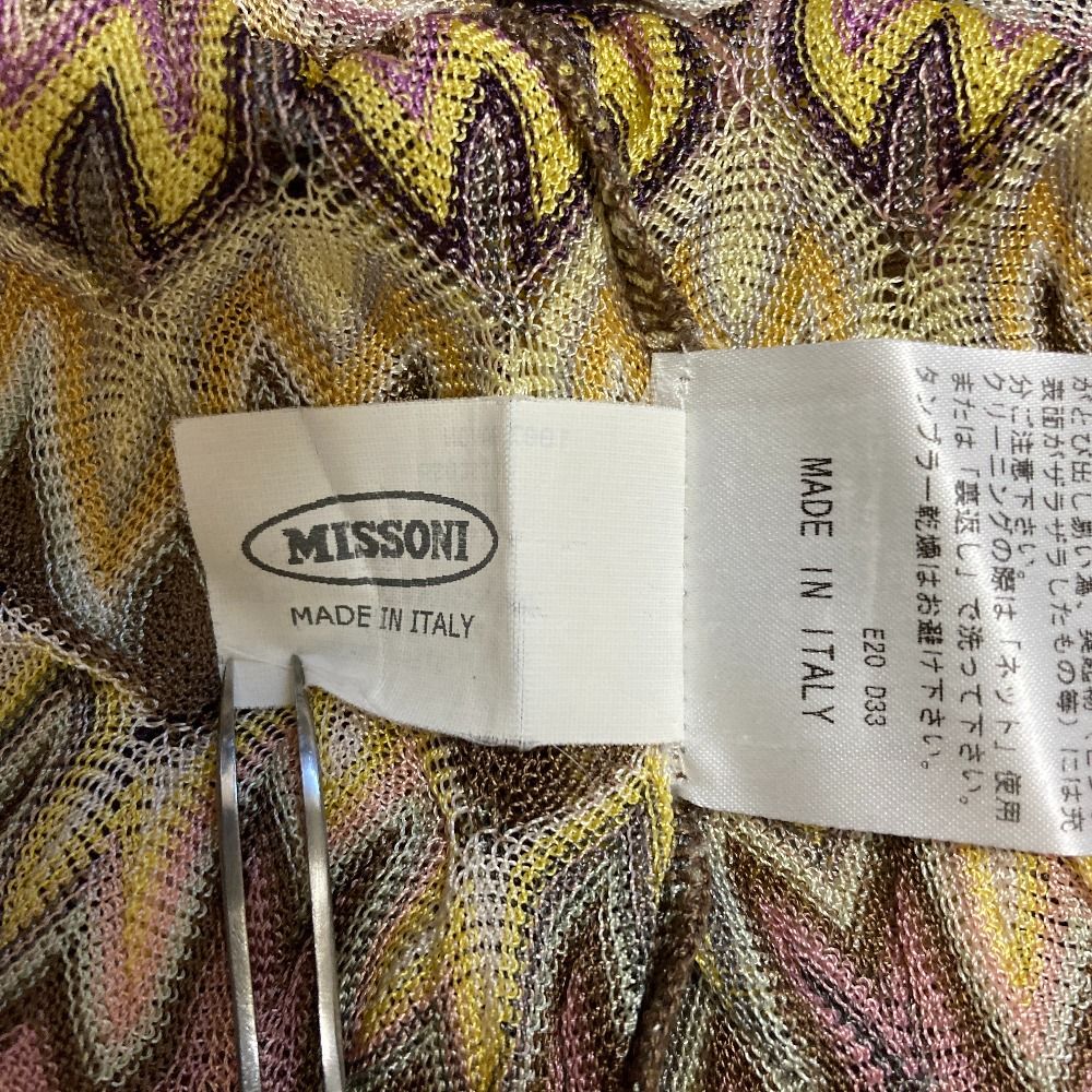 美品 MISSONI ミッソーニ フィアンマート ノースリーブニット ドルマン