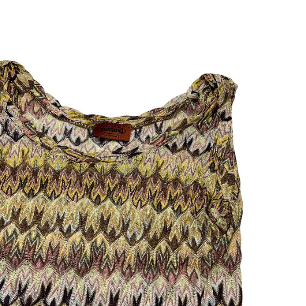 美品 MISSONI ミッソーニ フィアンマート ノースリーブニット ドルマン