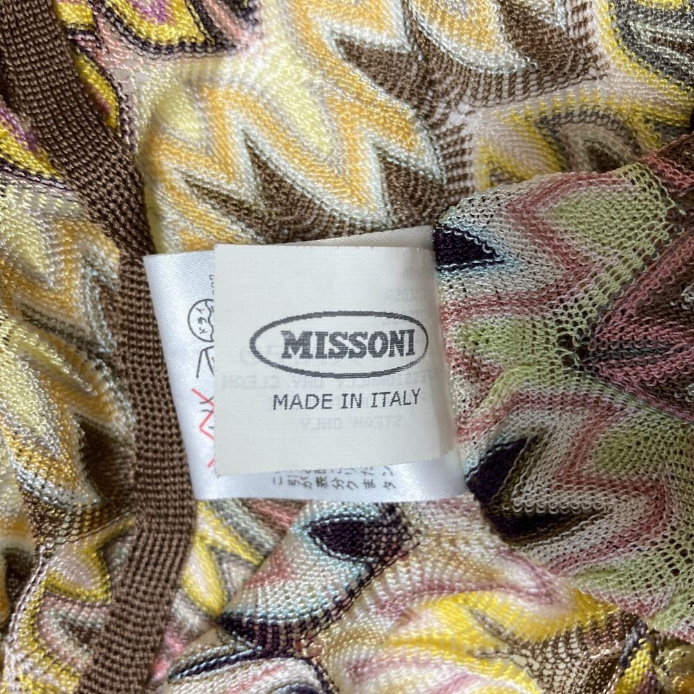 美品 MISSONI ミッソーニ フィアンマート ノースリーブニット ドルマン