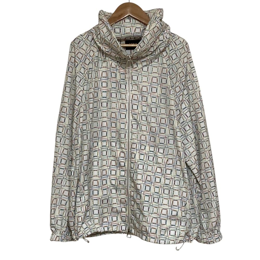 美品 AKRIS アクリス 総柄 パッカブル ブルゾン ジャケット サイズ8