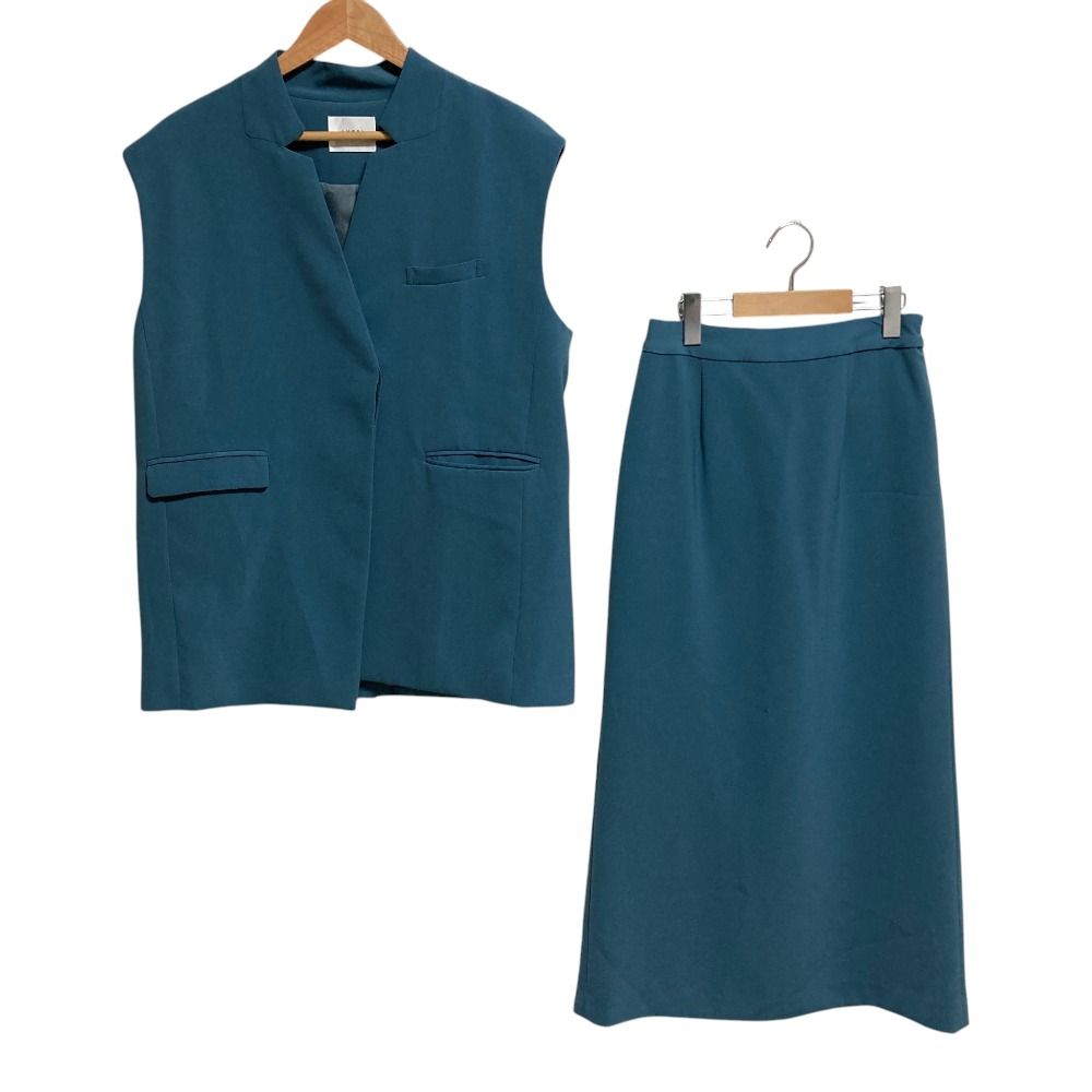 AMERI／OTONA WRAP VEST(ベストのみ) 良品 AMERI アメリ OTONA WRAP VEST ベスト スカート セットアップ