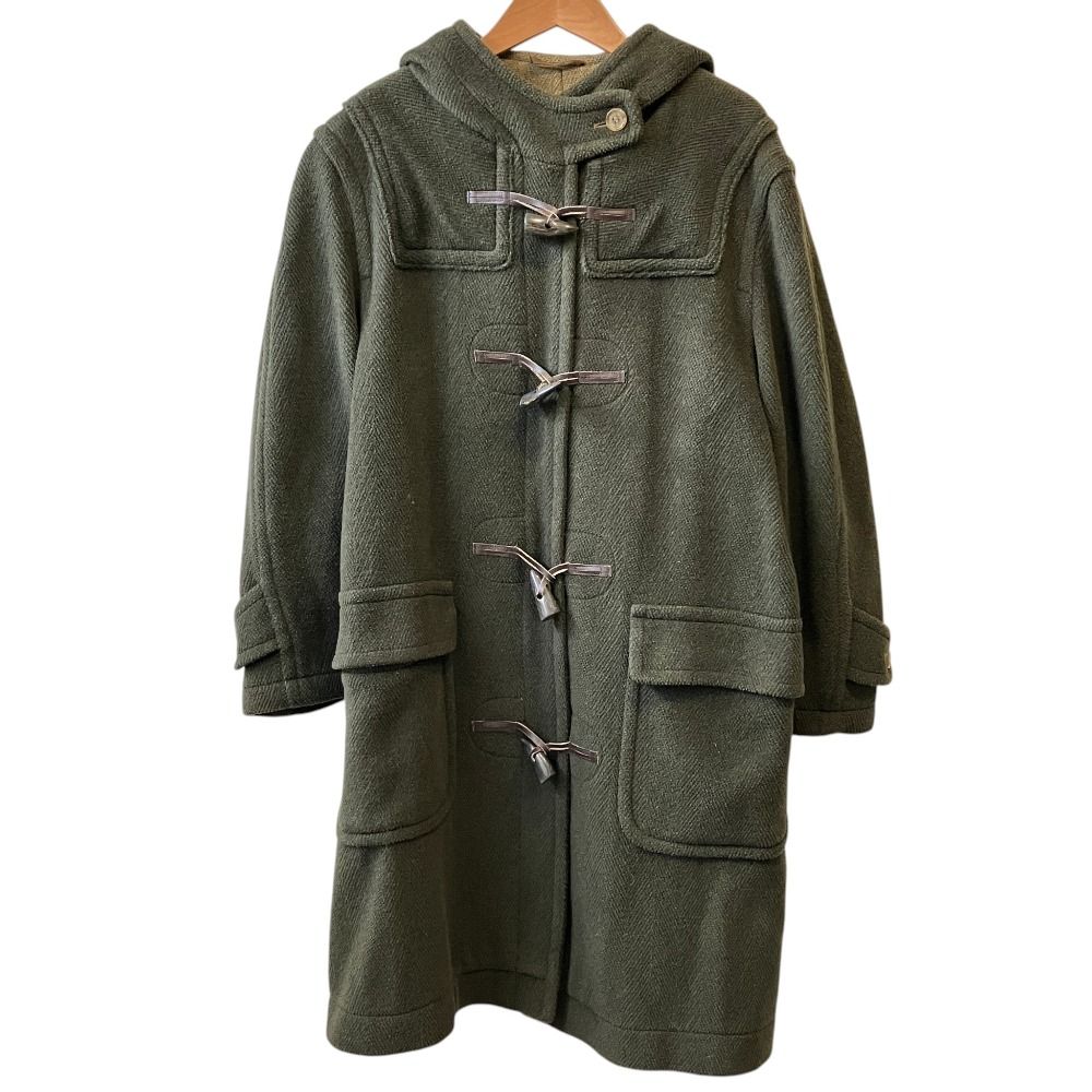良品 GRENFELL グレンフェル 英国製 ウール ダッフルコート 32 カーキ レディース 古着 中古 USED