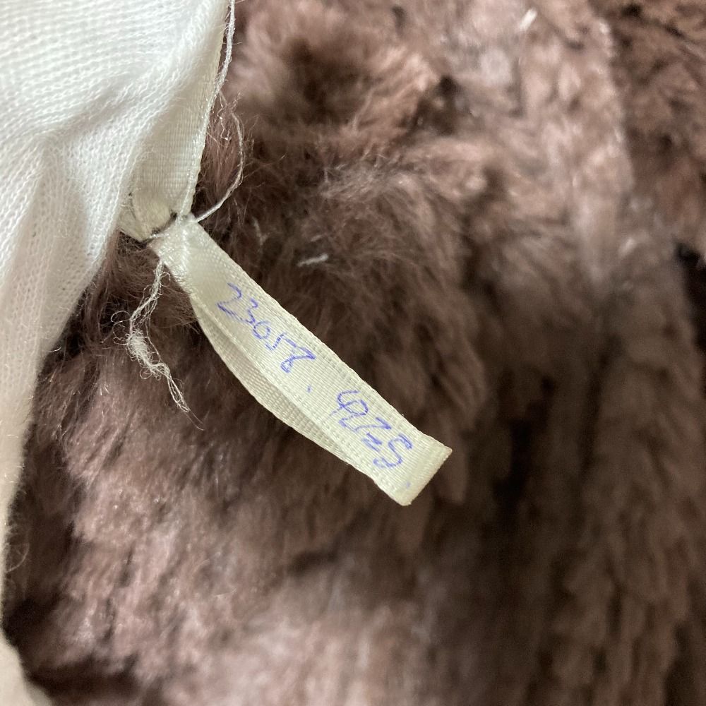 美品 Yves Salomon イヴサロモン ラビットファー コート ブラウン
