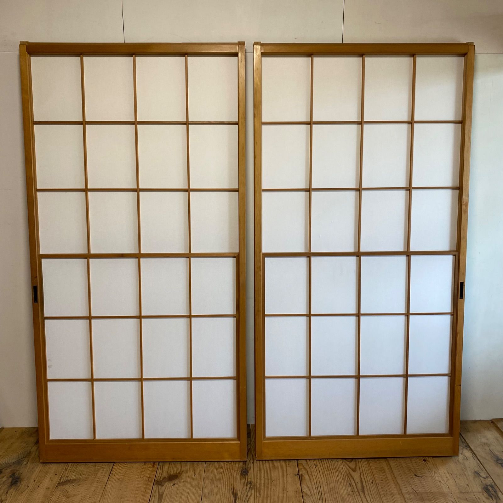 4枚セット 雪見障子 建具 古民家 リフォーム リノベ DIY Y886