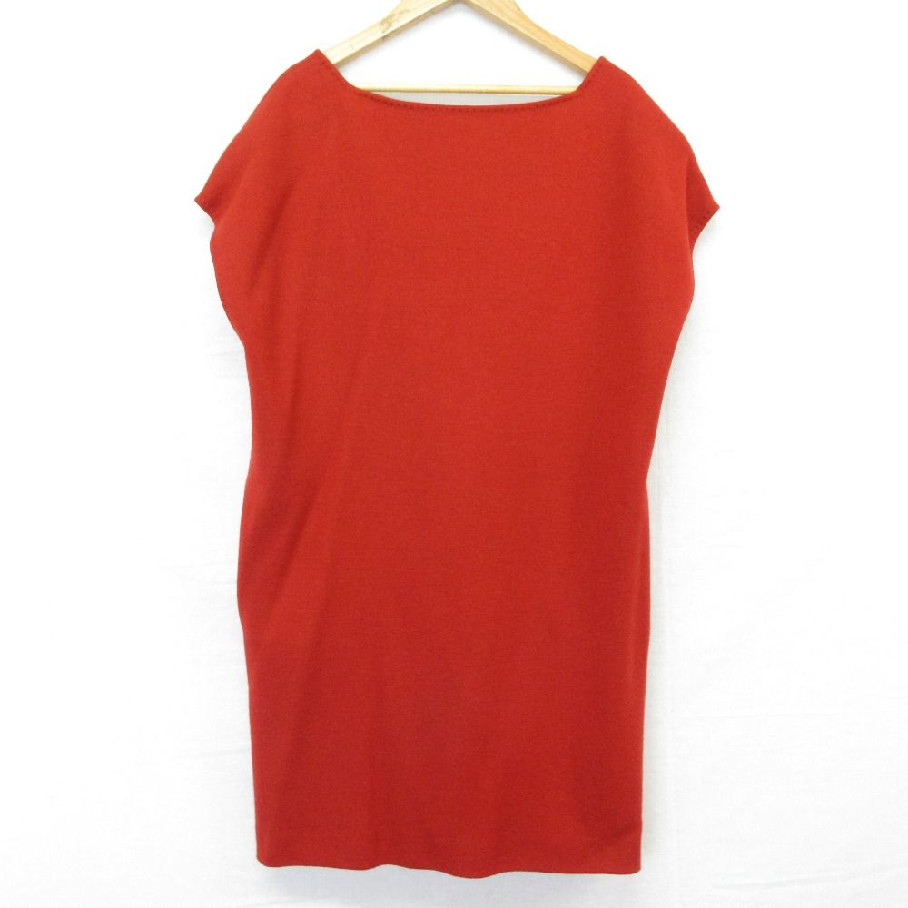美品 STELLA McCARTNEY ステラマッカートニー プリーツ ニットブラウス サイズ38 オレンジ レディース 古着 中古 USED Stella McCartney - 美品 STELLA McCARTNEY ステラマッカートニー