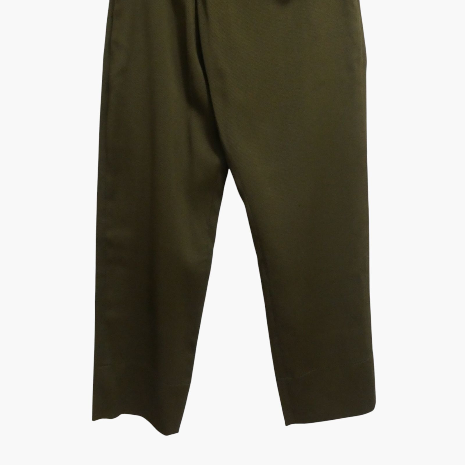 極美品 CEDRIC CHARLIER セドリックシャルリエ アシンメトリー ベルト付き サルエルパンツ ワイドパンツ テーパード レーヨン×ウール カーキ系 I40 レディース 極美品 CEDRIC CHARLIER セドリックシャルリエ アシンメトリー ベルト付き サルエルパンツ ワイドパンツ テーパード レーヨン×ウール カーキ系 I40 レディース