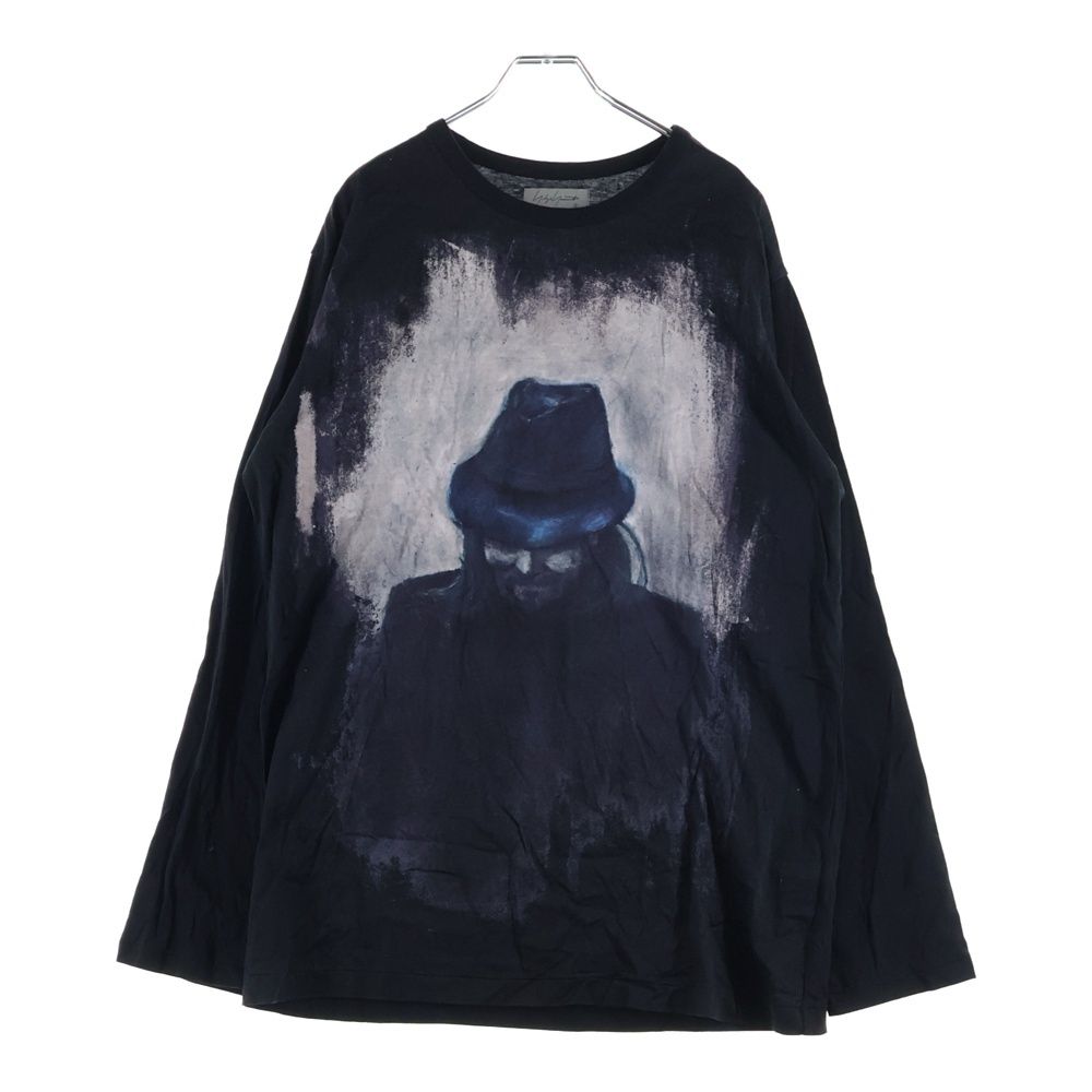 ヨウジヤマモトプールオム インクジェットプリント 長袖カットソー コットン綿 Yohji Yamamoto POUR HOMME (ヨウジヤマモト プールオム) 22AW INKJET