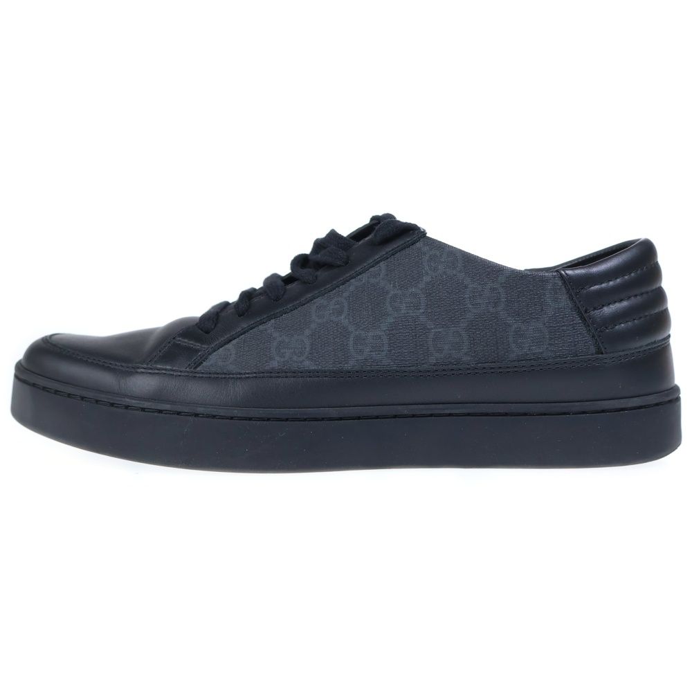 GUCCI (グッチ) スニーカー GGスプリーム キャンバス/レザー ブラック