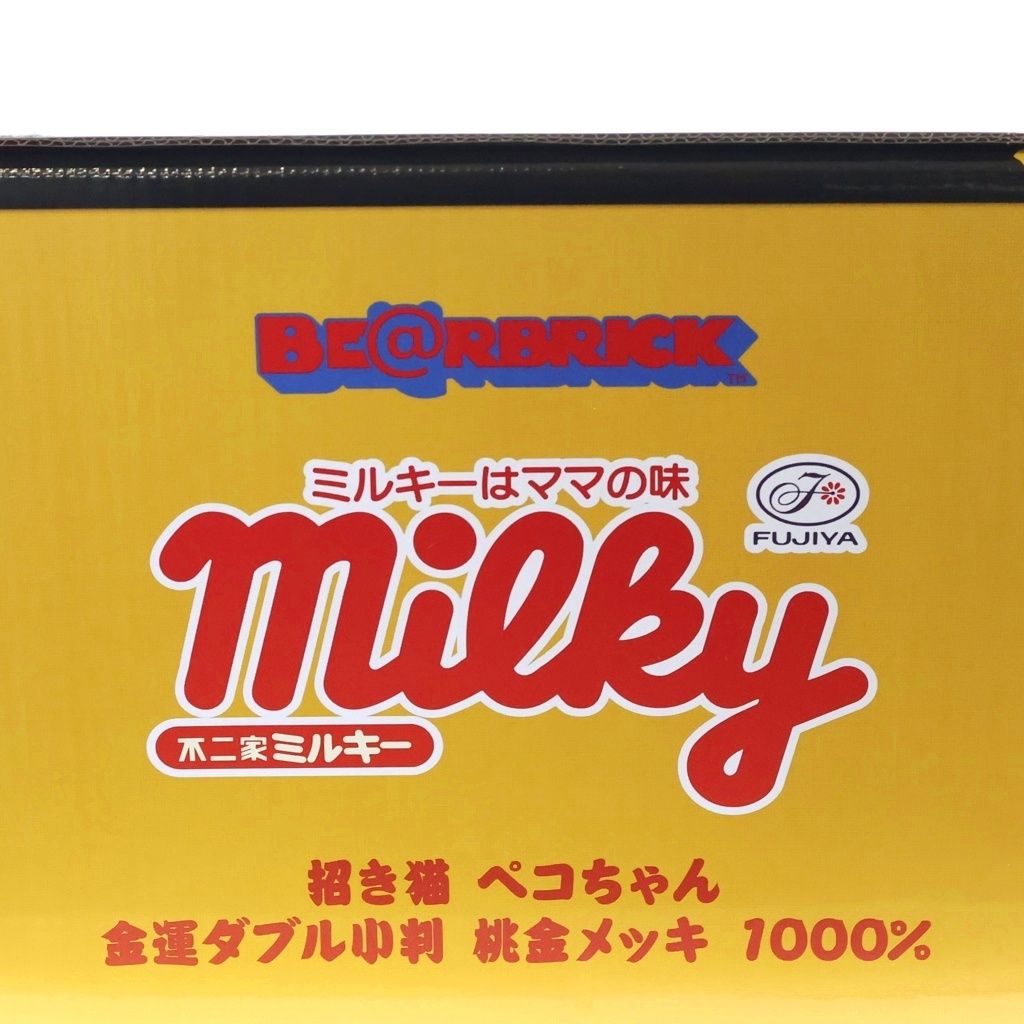 BE@RBRICK (ベアブリック) ×不二家 ペコちゃん 招き猫 金運ダブル小判