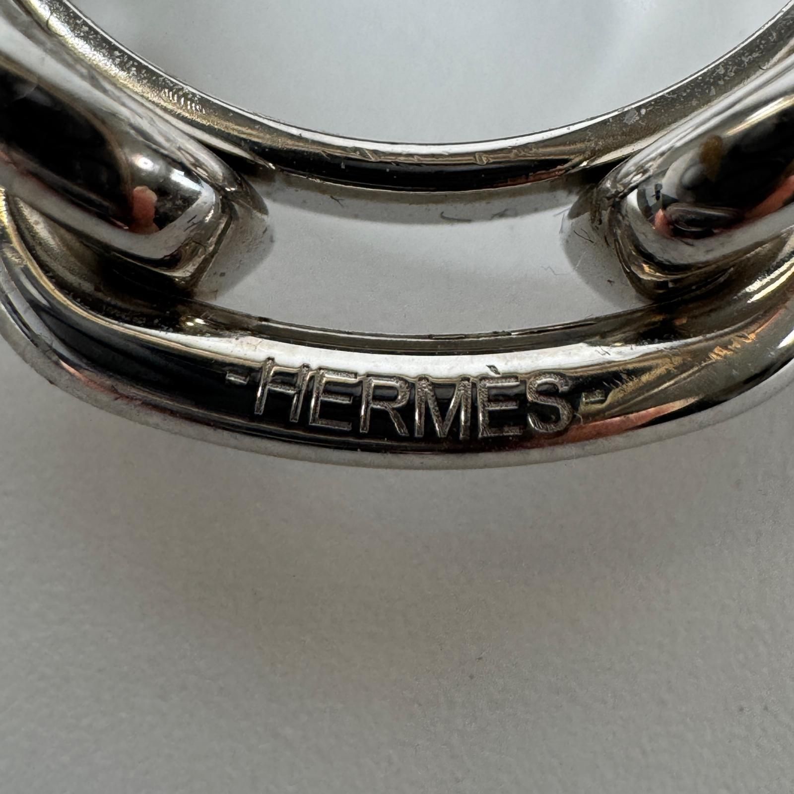 エルメス HERMES シェーヌダンクル スカーフリング シルバー 
