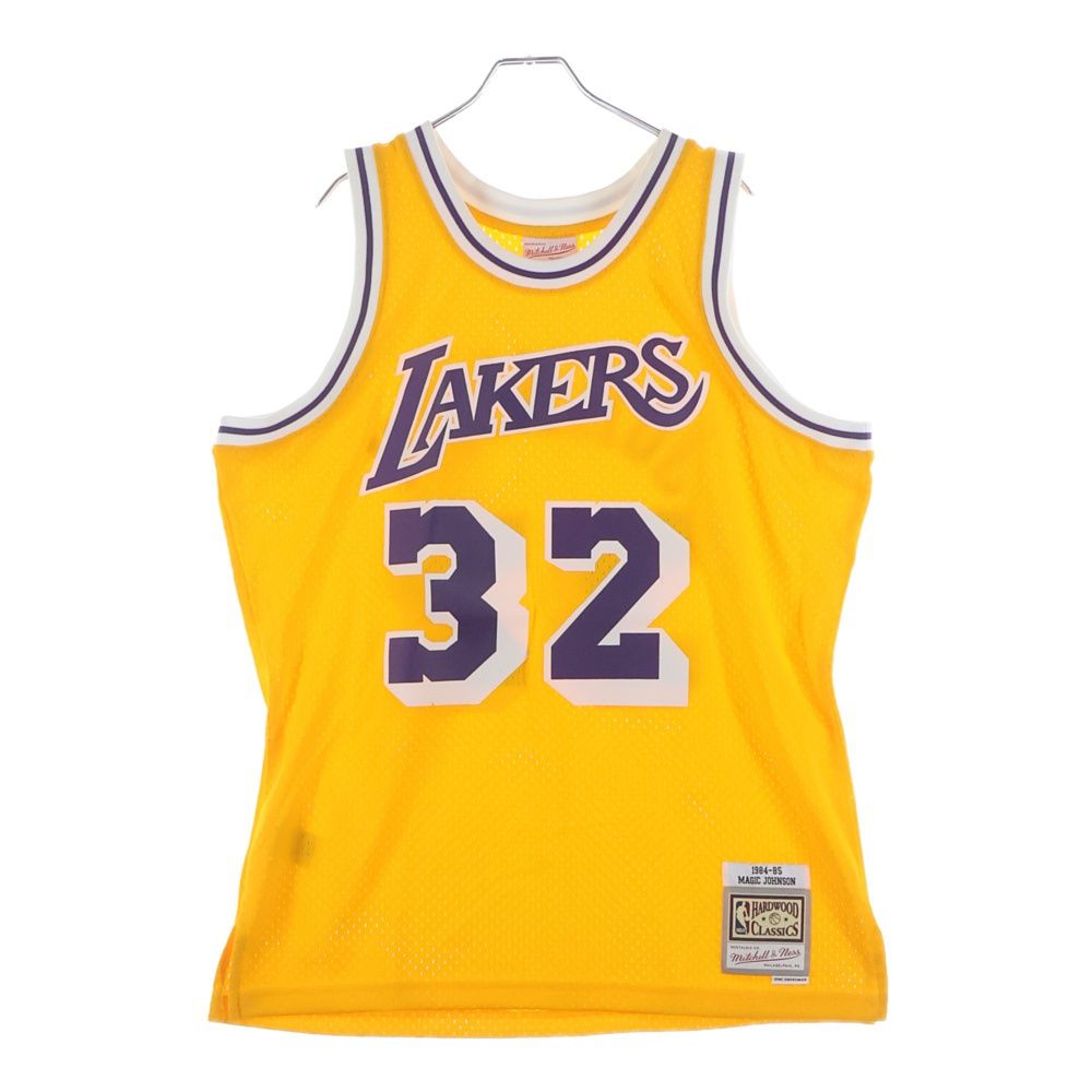 M&N レイカーズ マジック・ジョンソン スウィングマンジャージー 紙タグ付き Mitchell & Ness ロサンゼルス・レイカーズ マジック・ジョンソン 1984