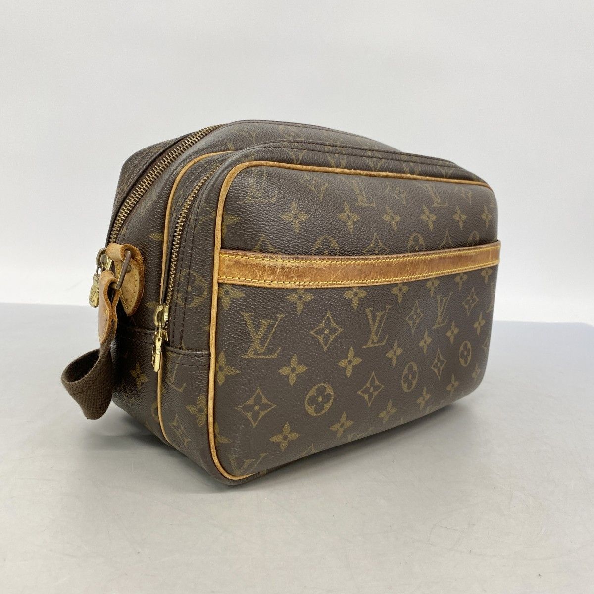 【6ca0997】ルイヴィトン ショルダーバッグ モノグラム リポーターPM M45254 ブラウン【中古】レディース LOUIS VUITTON（ルイ・ヴィトン） リポーターPM 斜め掛け ショルダー