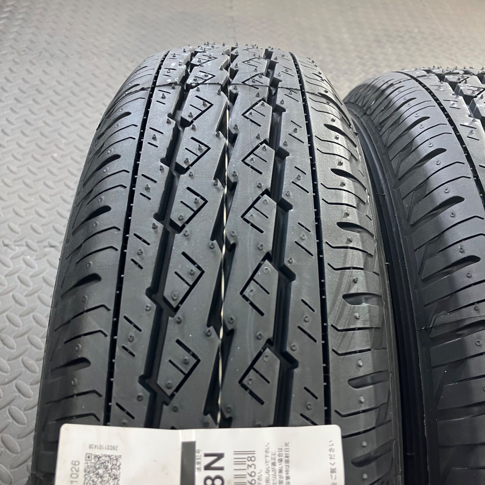 26年製 新品タイヤ 145/80R12 80/78N LT ブリヂストン K370(夏タイヤ 