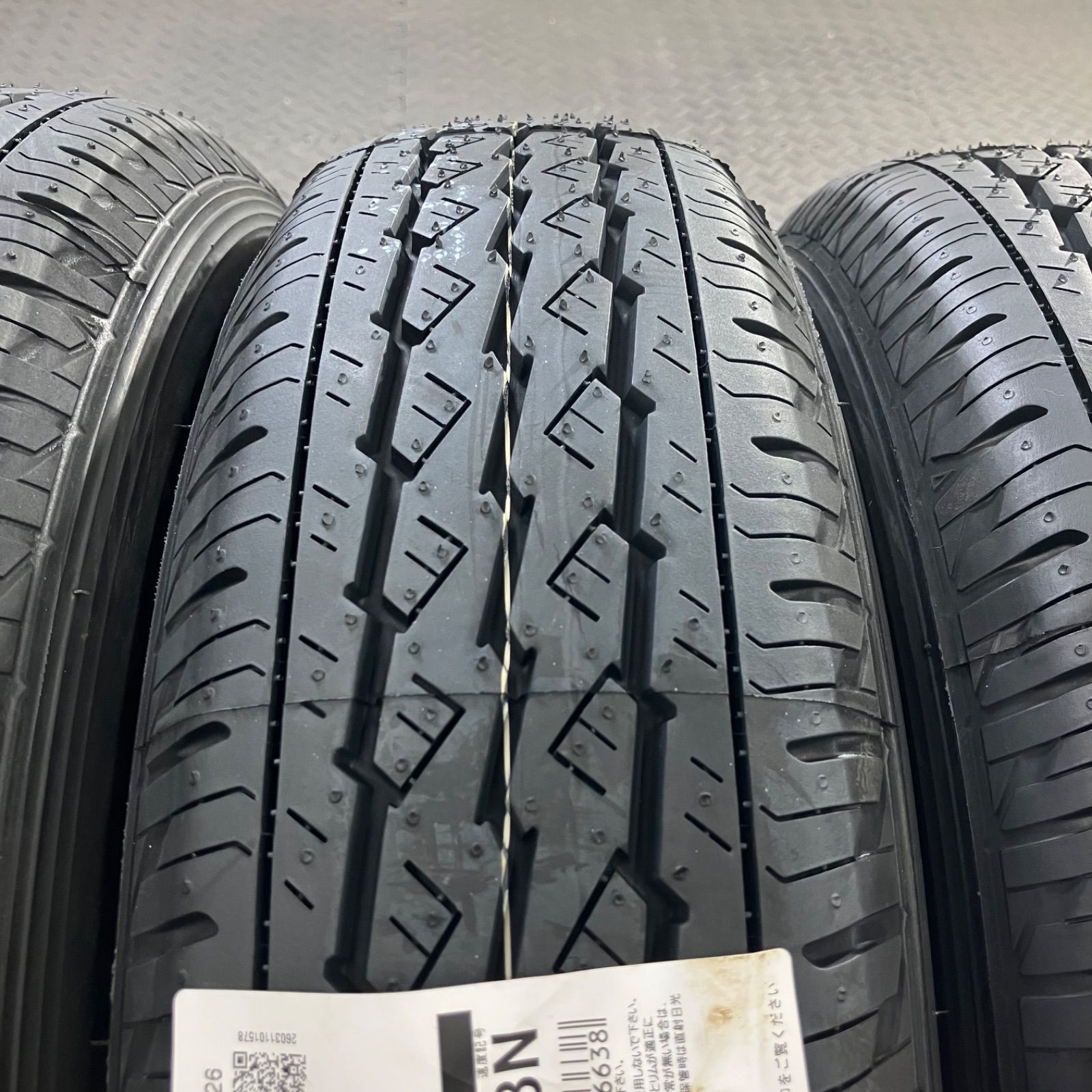 26年製 新品タイヤ 145/80R12 80/78N LT ブリヂストン K370(夏タイヤ