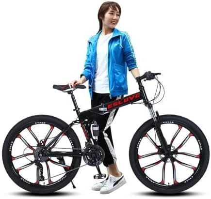 人気商品　折りたたみバイク 自転車 26インチ 21段変速 適用身長160cm以上 折りたたみ マウンテンバイク サスペンション ディスクブレーキ 軽量化高炭素鋼フレーム MTB マウンテンバイク G-AVERIL 大人 子供用 通学 通勤 サイクリング