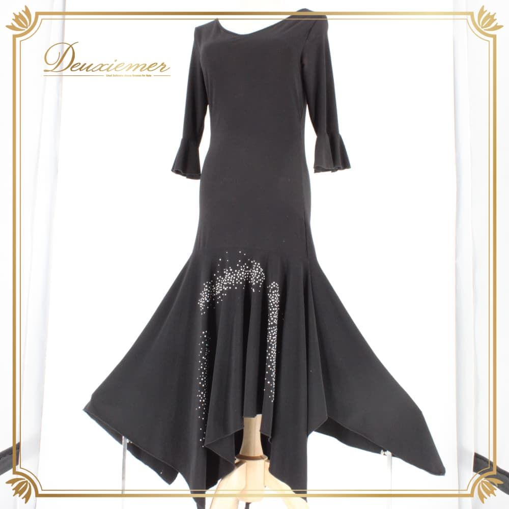 訳あり美品 prima boutique フラメンコ 社交ダンス ドレス 衣装 社交ダンス 衣装 prima boutique プリマブティック ワンピース ドレス