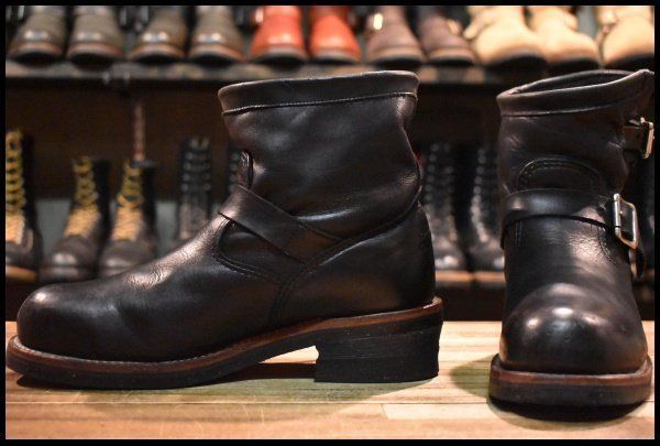 8E 良品 黒タグ】Chippewa チペワ 1901M10 ショートエンジニア