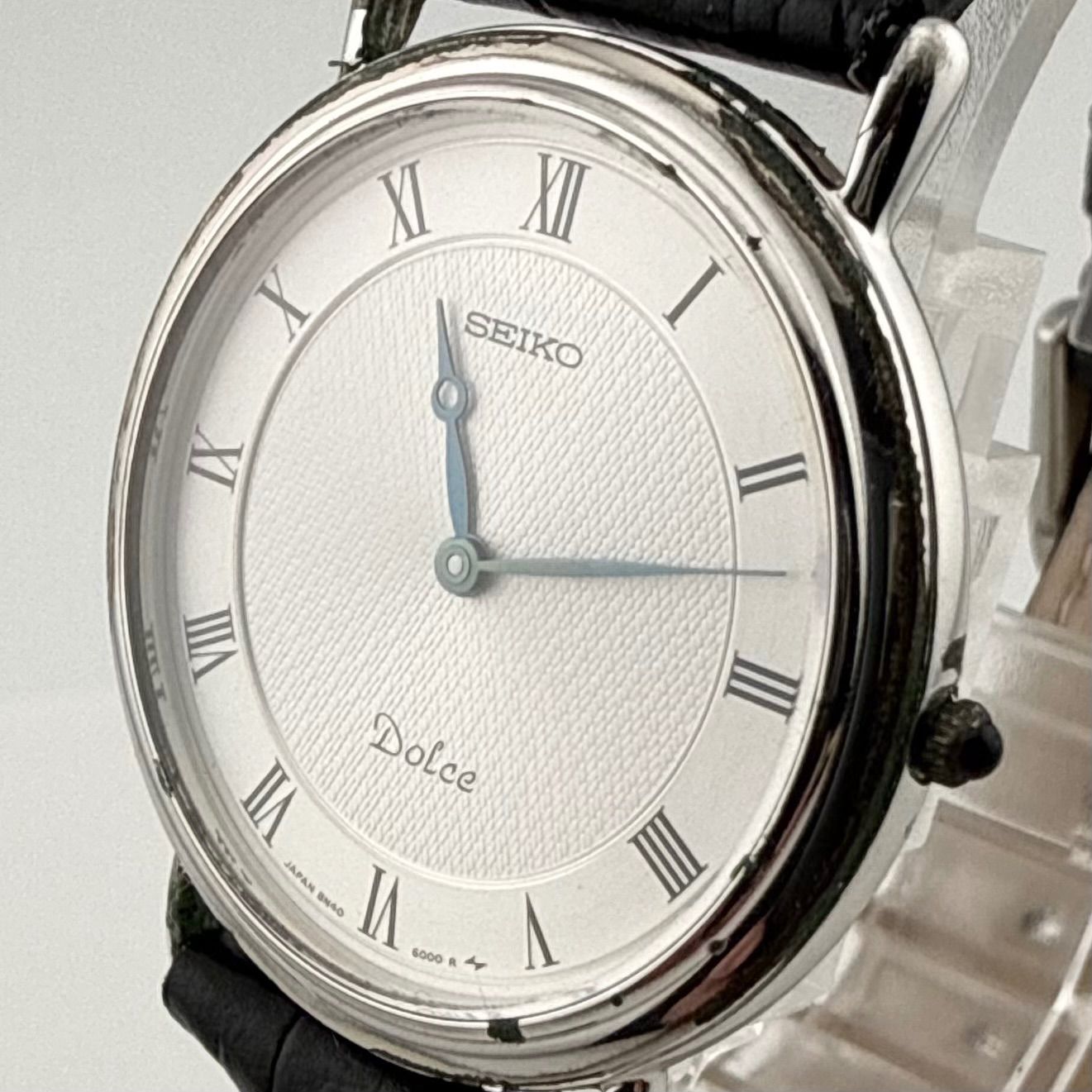 【稼働】SEIKO DOLCE 特殊文字盤 腕時計 メンズ 新品電池 クォーツ 稼働 SEIKO Dolce 腕時計 メンズ クラシカル 新品電池 外箱1744 | Like