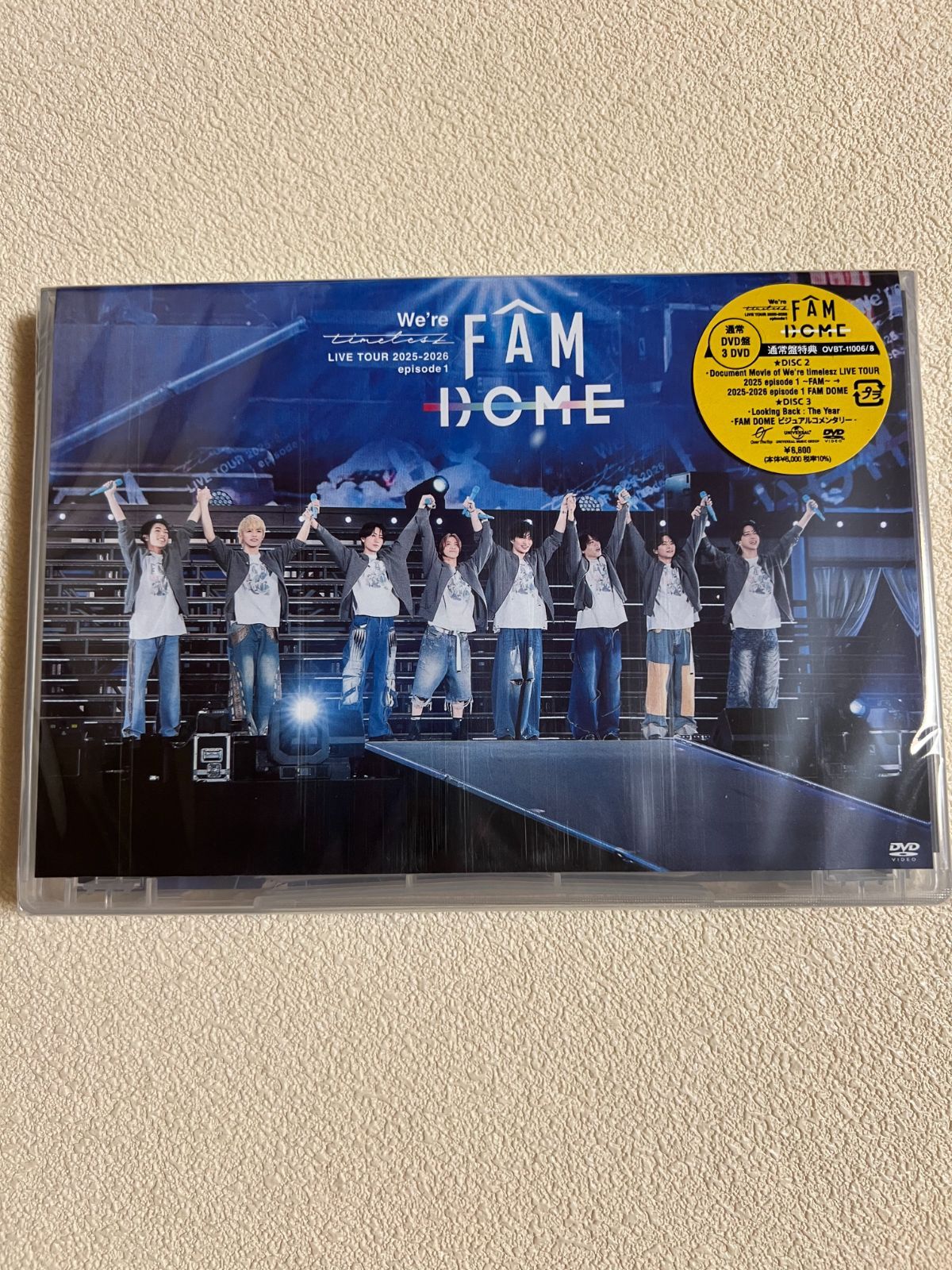 We’re FAM DOME LIVE TOUR DVD DVD】We're timelesz LIVE TOUR 2025-2026 episode 1 FAM DOME(初回