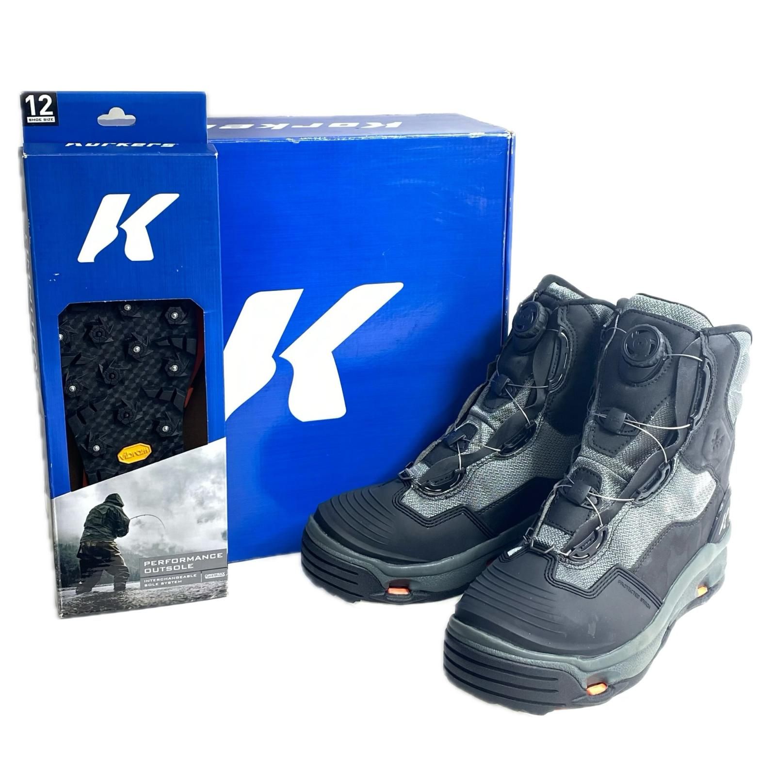 korkers コーカーズ DarkHorse ダークホース 30cm(US12) 替えソール付 FB4710 グレー