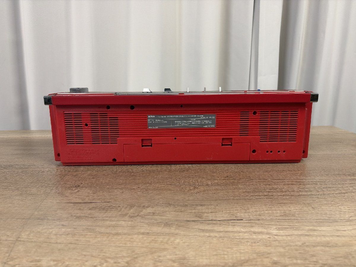 AIWA CA-W1 ダブルカセット　赤　昭和　レトロ　レア　ラジカセ　ジャンク 3840 ジャンク アイワ ダブルラジカセ CS-W88 ダブルラジオカセット/A0