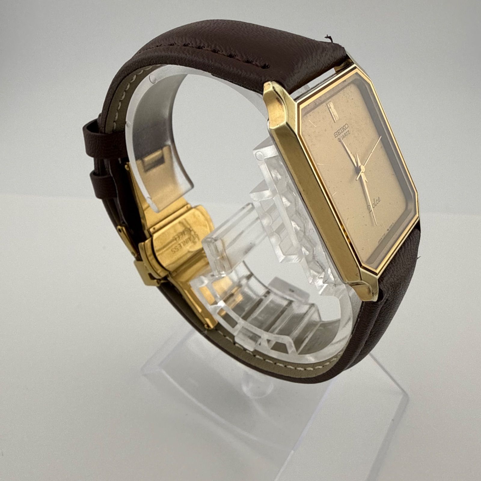 SEIKO 7731-5210 セイコー DOLCE ドルチェ スクエア メンズ 腕時計 