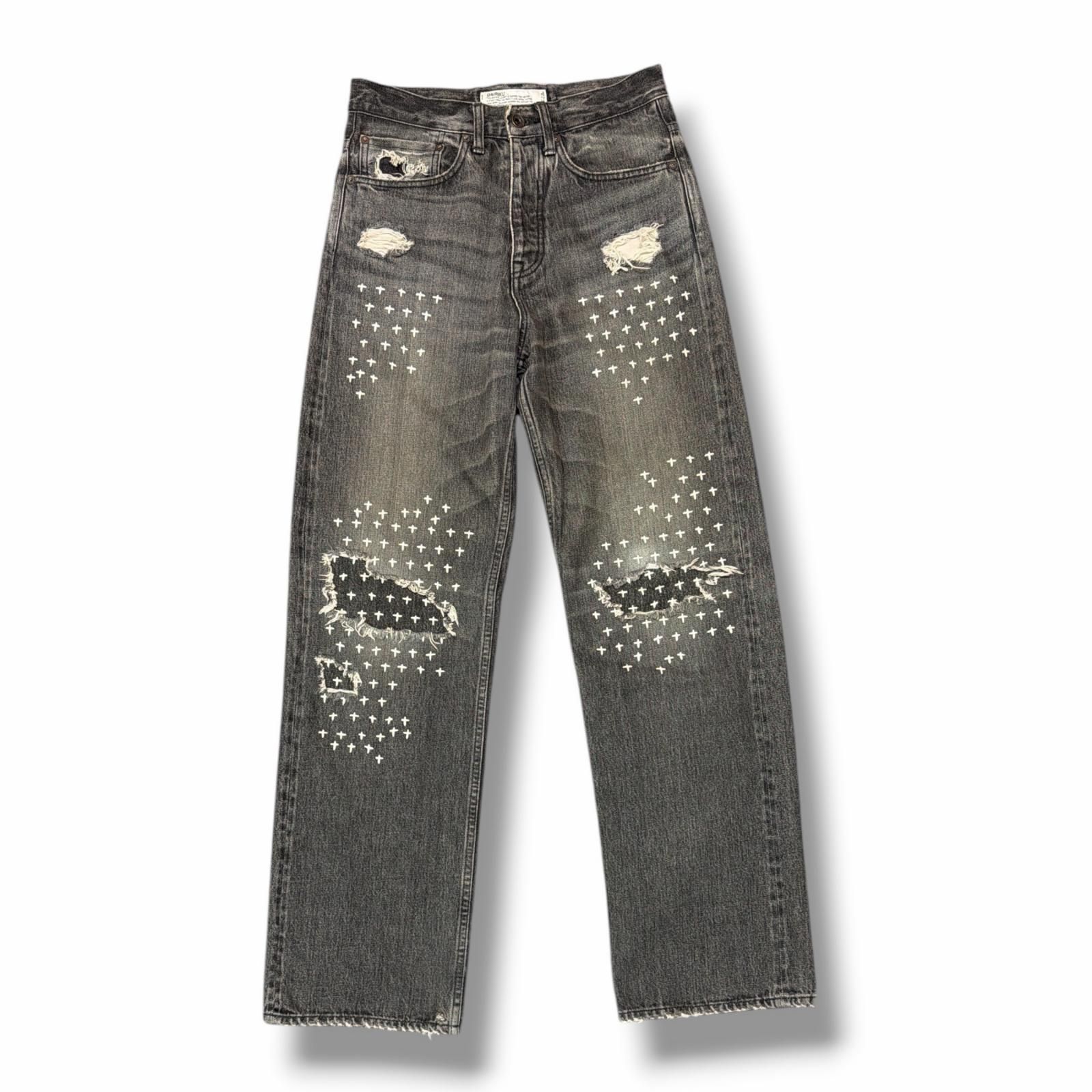 参考上代71500円 DAIRIKU 22AW Straight Cross Embroidery Vintage 