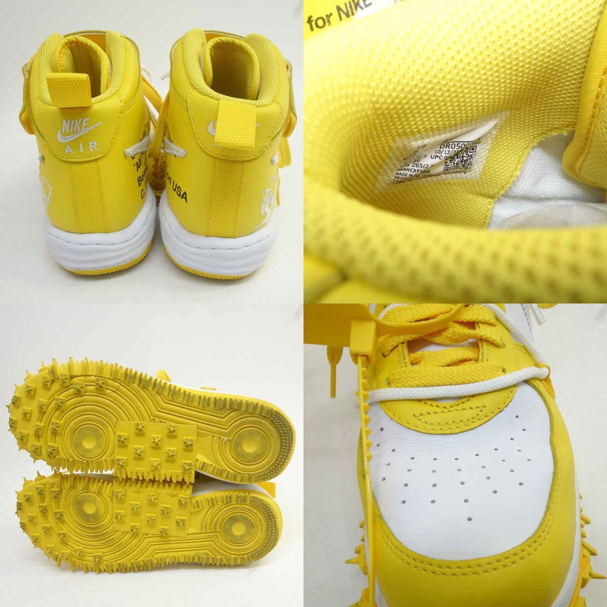 NIKE×Off?White ナイキ オフホワイト AIR FORCE 1 MID SP LTHR DR0500 
