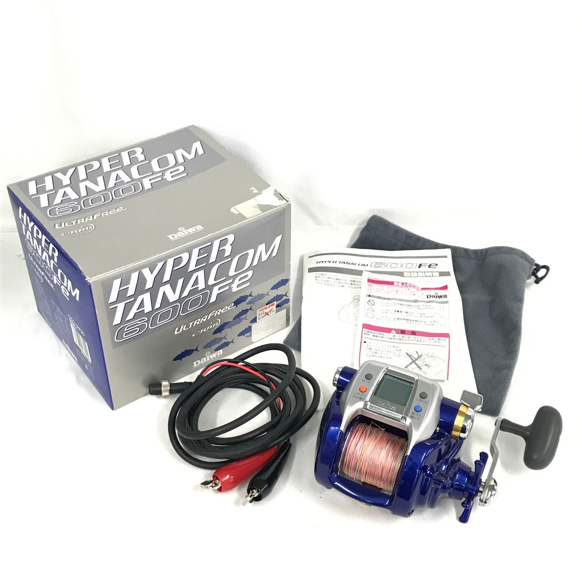 DAIWA ダイワ 電動リール ハイパータナコン 600Fe 箱付、リール袋