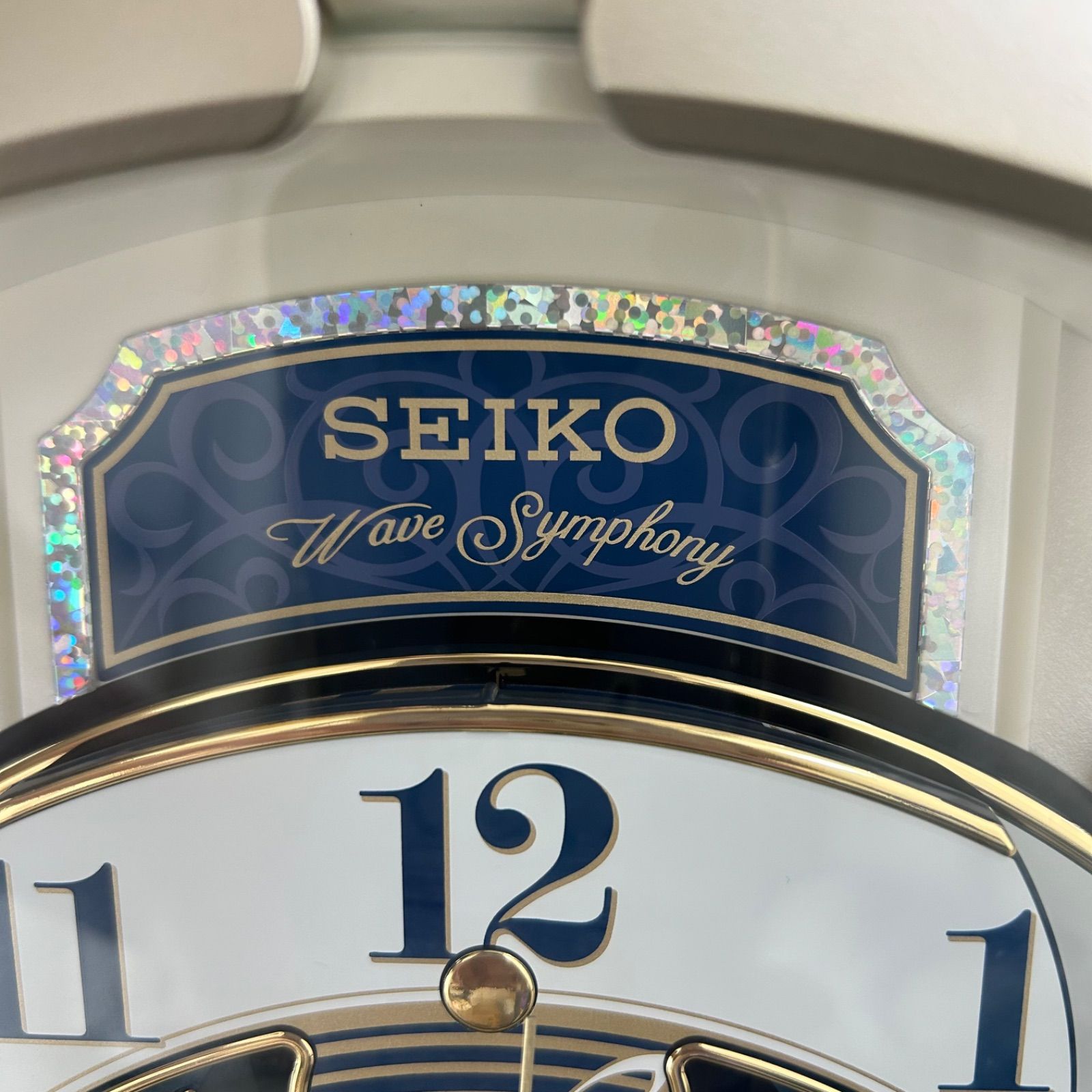 セイコー SEIKO ウェーブシンフォニー RE579S 電波時計 掛け時計 