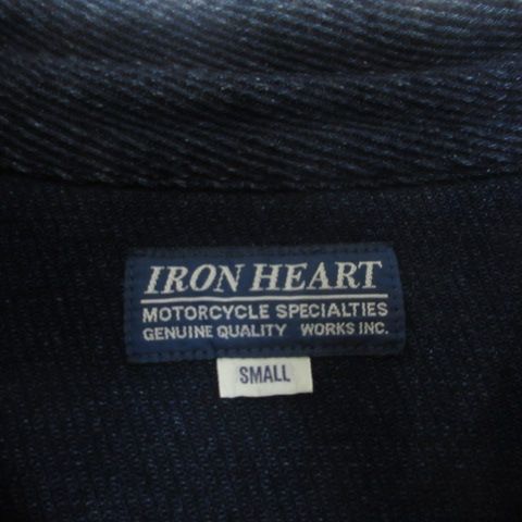 アイアンハート IRON HEART インディゴ カルゼ ウエスタン シャツ S