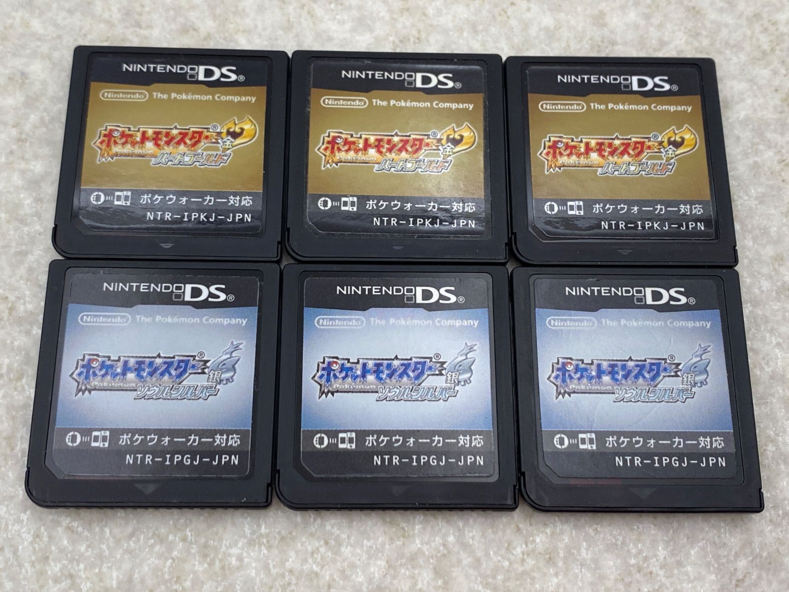 ポケットモンスター ハートゴールド・ソウルシルバー【動作品】 ニンテンドーDS　ソフトのみ6点